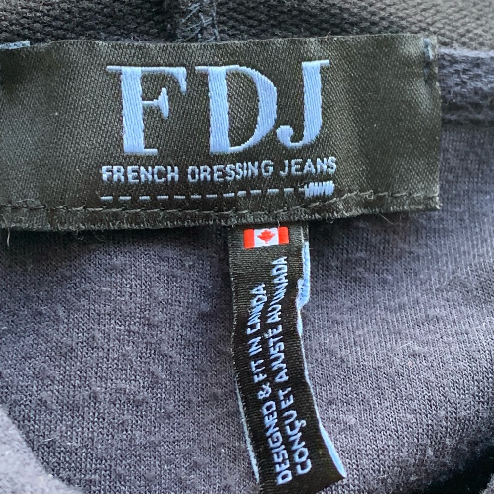 FDJ French Dressing Jeans Lace Navy Blue  Hoodie Sweatshirt - Picture 8 of 11
